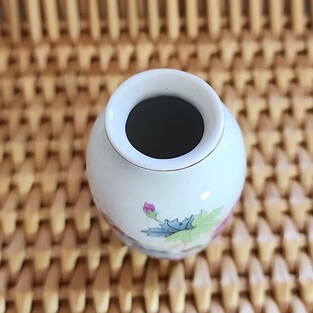 Vintage Mini Bud Vase Florals Birds